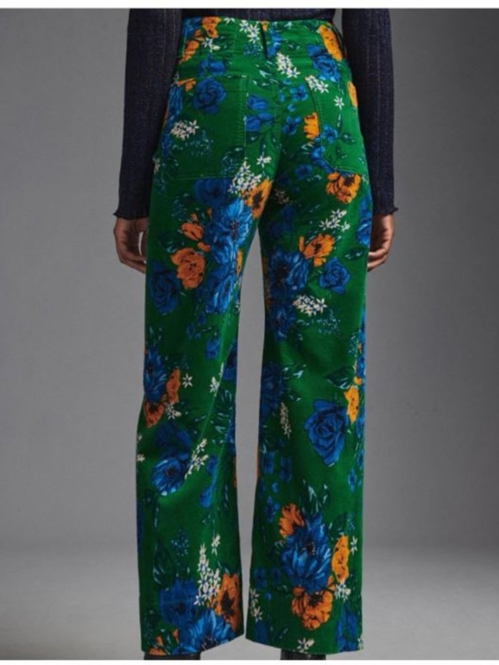 Anthropologie Maeve Colette floral wide leg cropped pants - Picture 6 of 9